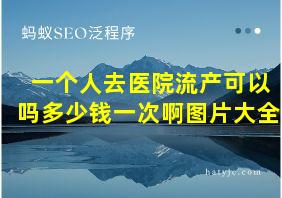 一个人去医院流产可以吗多少钱一次啊图片大全