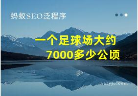 一个足球场大约7000多少公顷