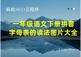 一年级语文下册拼音字母表的读法图片大全