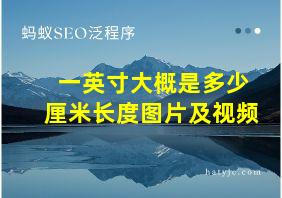 一英寸大概是多少厘米长度图片及视频