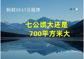 七公顷大还是700平方米大