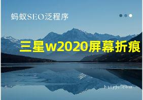 三星w2020屏幕折痕