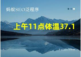 上午11点体温37.1