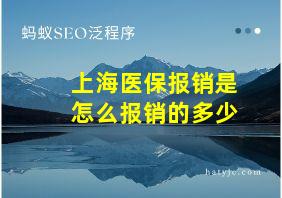 上海医保报销是怎么报销的多少