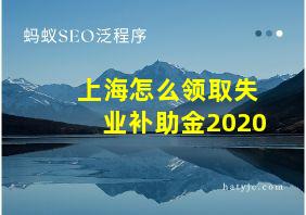 上海怎么领取失业补助金2020