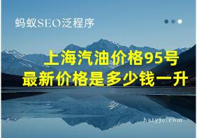 上海汽油价格95号最新价格是多少钱一升