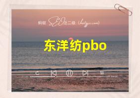 东洋纺pbo