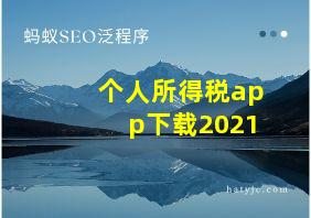 个人所得税app下载2021