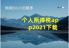 个人所得税app2021下载