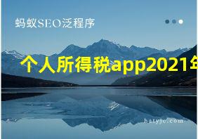 个人所得税app2021年