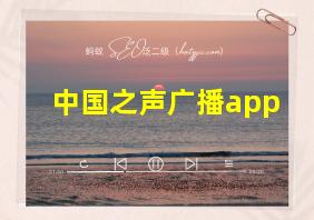 中国之声广播app