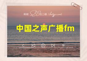 中国之声广播fm