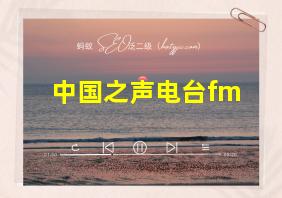 中国之声电台fm