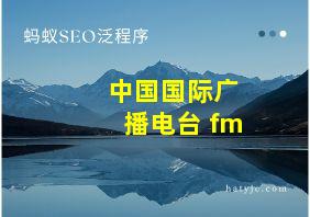 中国国际广播电台 fm