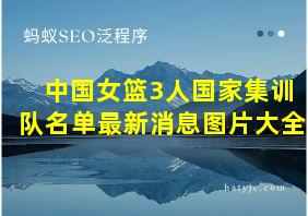 中国女篮3人国家集训队名单最新消息图片大全