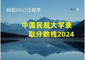 中国民航大学录取分数线2024