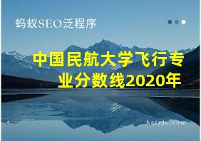 中国民航大学飞行专业分数线2020年