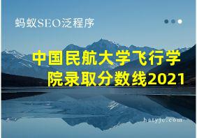 中国民航大学飞行学院录取分数线2021