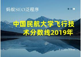 中国民航大学飞行技术分数线2019年