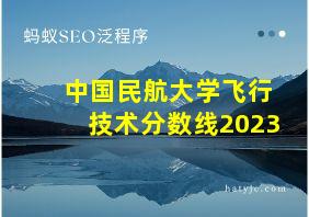 中国民航大学飞行技术分数线2023