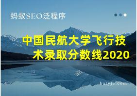 中国民航大学飞行技术录取分数线2020