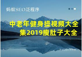 中老年健身操视频大全集2019瘦肚子大全