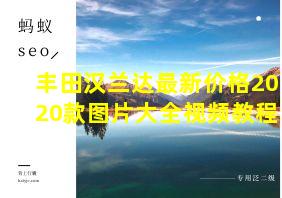 丰田汉兰达最新价格2020款图片大全视频教程