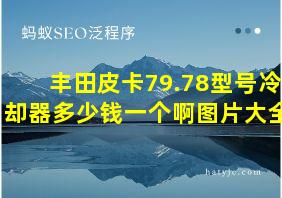 丰田皮卡79.78型号冷却器多少钱一个啊图片大全