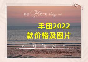 丰田2022款价格及图片