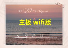 主板 wifi版