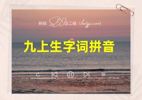 九上生字词拼音