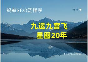 九运九宫飞星图20年