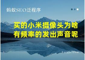 买的小米摄像头为啥有频率的发出声音呢