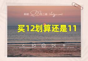 买12划算还是11