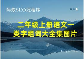 二年级上册语文一类字组词大全集图片