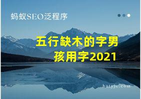 五行缺木的字男孩用字2021