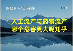 人工流产与药物流产哪个危害更大呢知乎