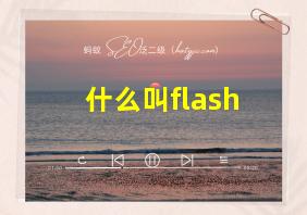 什么叫flash