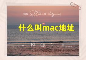 什么叫mac地址