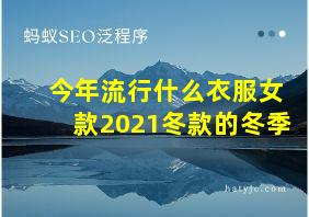 今年流行什么衣服女款2021冬款的冬季