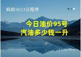 今日油价95号汽油多少钱一升