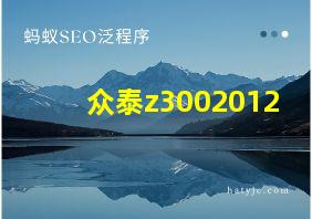 众泰z3002012