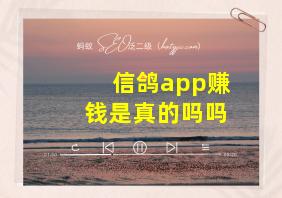 信鸽app赚钱是真的吗吗