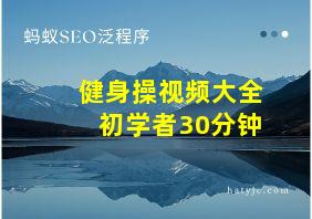 健身操视频大全初学者30分钟