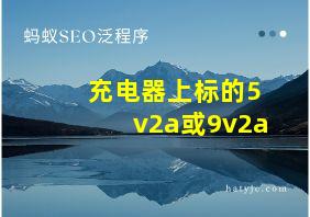 充电器上标的5v2a或9v2a