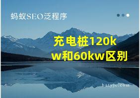 充电桩120kw和60kw区别