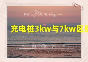 充电桩3kw与7kw区别