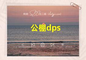 公棚dps