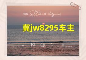 冀jw8295车主