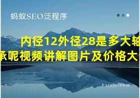 内径12外径28是多大轴承呢视频讲解图片及价格大全